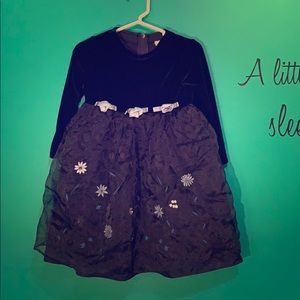 B.t. Kids dark blue and black dress